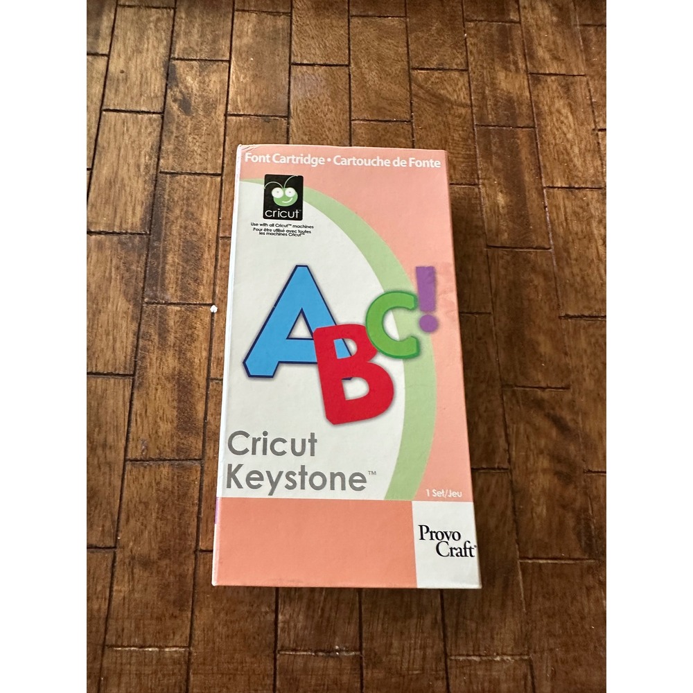 Cricut Keystone Font Cartridge Provo Craft 29-0455 Keyboard Overlay Handbook